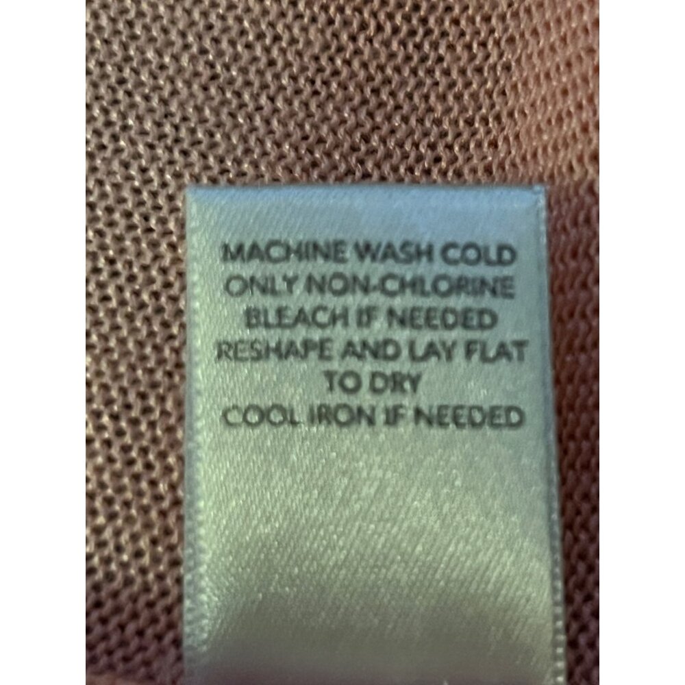 Christopher & Banks Cardigan Womens XL Peach Pink Open Front 3/4 Sleeve NEW - Picture 10 of 16